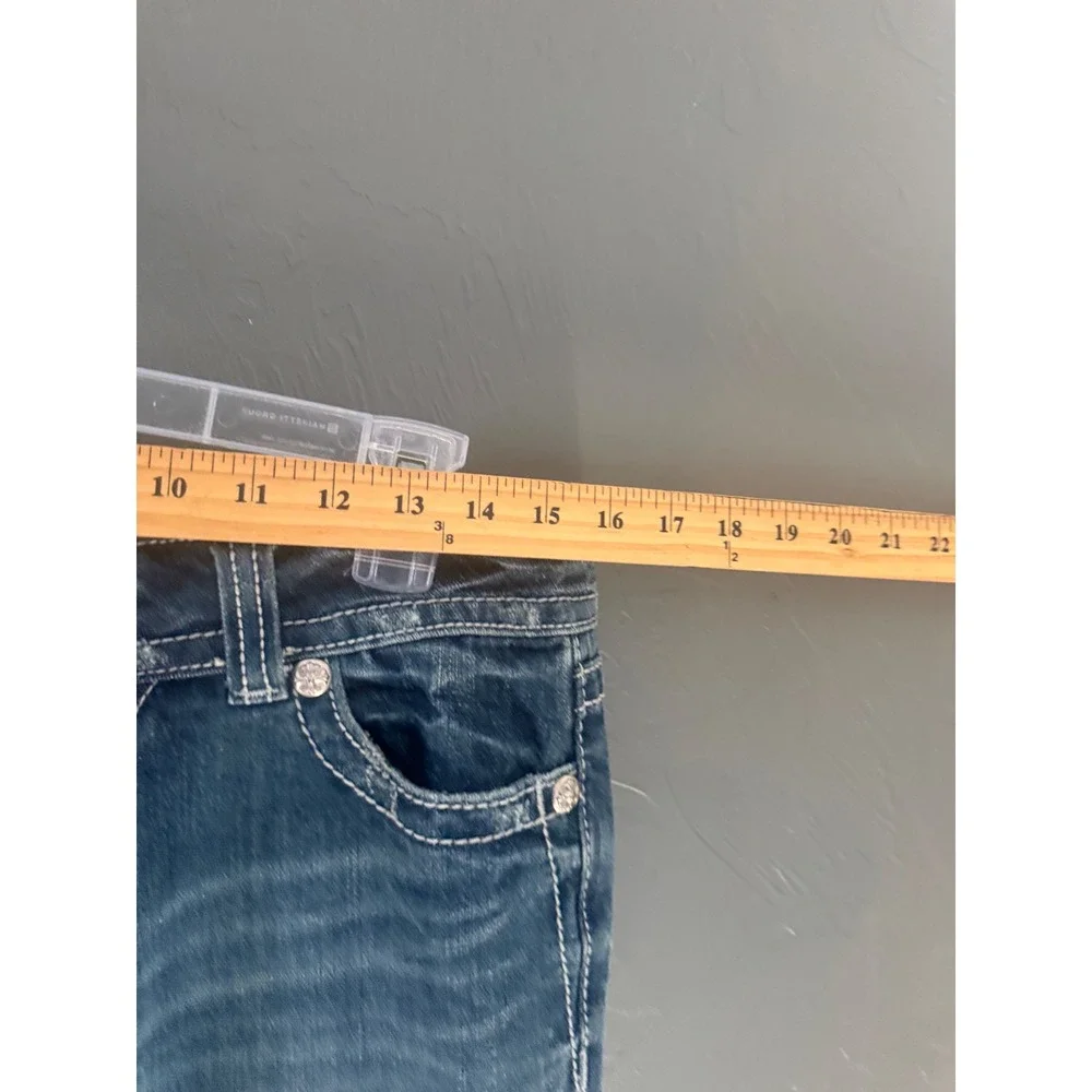 Miss Me Y2k Blue Embellished Bermuda Shorts Medium Wash JP5001CR Size 29